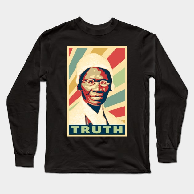 Sojourner Truth Vintage Colors Long Sleeve T-Shirt by Nerd_art